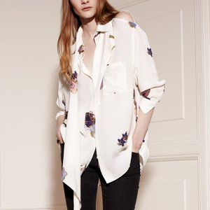 Acne studio Amon Print Pre AW10 Blouse Shirt with shawl Size 34